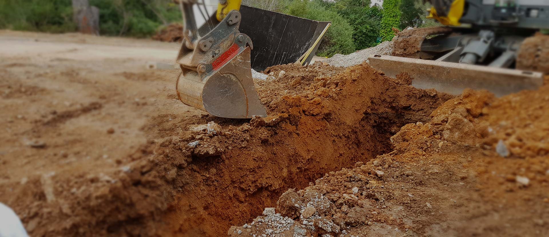 Travaux de terrassement et tranchée technique